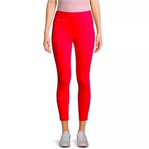 Rag & Bone 'Simone' Cropped Stretch-Twill Leggings, Bright Rose - Size 6